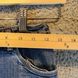 Levis‎ Jeans Womens 14 (Fits 25x28) Medium Wash Stretch Low Rise Straight Leg thumbnail 5