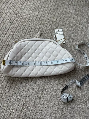 NWT urban expressions by anthropology quilted clutch with gold chain thumbnail 4