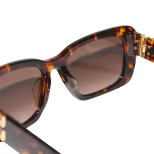 Miu Miu SMU 07Y 53mm Rectangular Sunglasses in Blond Havana thumbnail 10