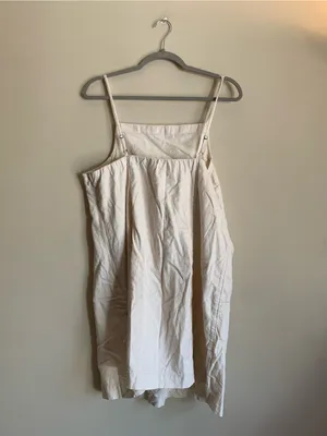 Abercrombie & Fitch Cream Lightweight Dress Women Size XLP Formal Summer thumbnail 3
