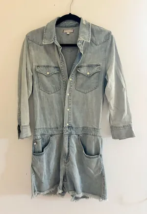 Dear John denim romper thumbnail 1