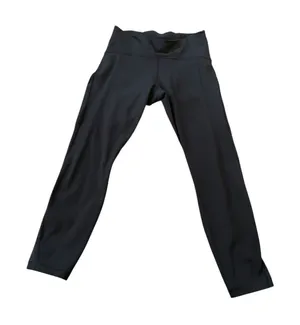 Lululemon Wunder Under High-Rise Mesh Crop 23" -‎ Black - Size 10 thumbnail 1