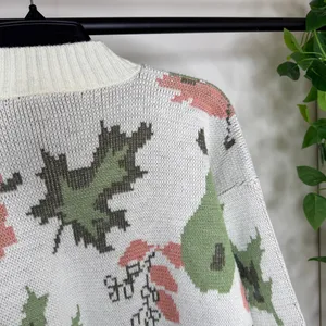 Vintage VTG Bay Point Threads Pumpkin Fall Knit 100% Acrylic Sweater M Medium thumbnail 7