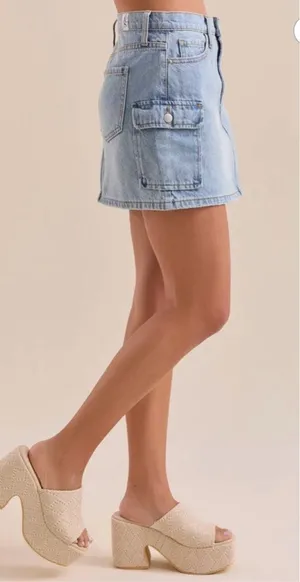Altar'd State Jean Skirt thumbnail 3