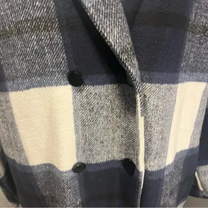 🌺DOUBLE TAKE BLUE AND WHITE PLAID DOUBLE BUTTON JACKET SIZE XL🌺 thumbnail 4