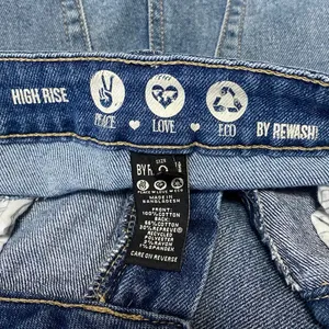 Rewash Women's Blue Medium Wash High Rise Straight Leg Denim Jeans Pants Size 24 thumbnail 4