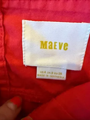 Anthropologie Maeve red scalloped cropped tank 4 thumbnail 4