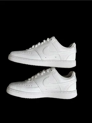 Nike Court Vision Low Top White Sneakers Men’s Size 7 thumbnail 6
