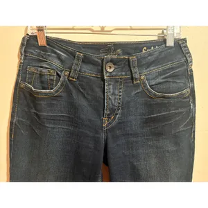 Silver Jeans Suki Bootcut Womens 29/33 Dark Wash Excellent Mid Rise thumbnail 8