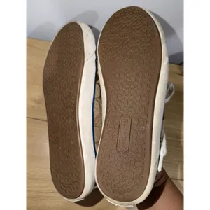 COACH Barrett Signature Canvas Sneakers Women's Size 7.5 Brown Khaki Blue L thumbnail 10