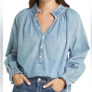 Citizens Of Humanity Light Blue Denim Tunic thumbnail 2