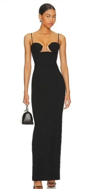 NBD Jaxie Gown in Black Small thumbnail 1
