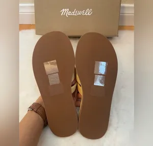 Madewell The Leeandra Slide Sandal Women’s Leather Strappy Cloudlift thumbnail 4