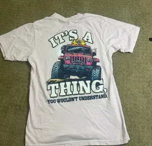 Jedco Women’s Small Pink Jeep- It’s A Thing Short Sleeve T-shirt thumbnail 1