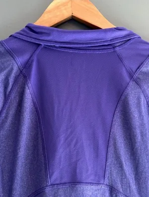 REI Coop purple long sleeve quarter zip layering top thumbnail 7