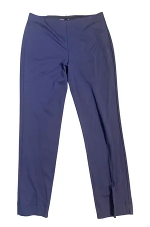 Peace of Cloth Navy Blue Pull On Slim Straight Leg Pants Womens Medium Stretch thumbnail 1