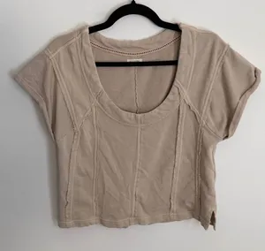 Pilcro Short Sleeve Seamed Sweatshirt size small thumbnail 1