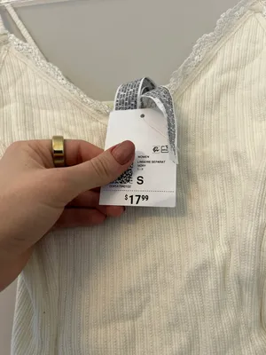 Forever 21 White Lace-Trimmed Bodysuit (Double-Lined Chest, Not See-Through) thumbnail 3