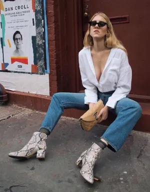 Steve Madden Brave Boots in Snakeskin thumbnail 1
