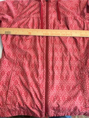 Prana Sunwashed Red Misty Geo Eliza Rain Jacket size medium‎ no belt Gorpcore thumbnail 6