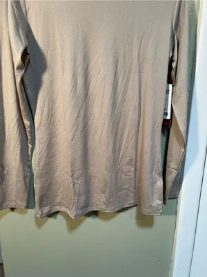 32 Degrees Heat Women’s Size Medium Long Sleeve T-Shirt Heather Sandstone Beige thumbnail 5