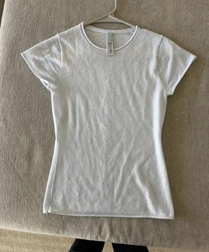 Skims sheer cashmere tshirt thumbnail 1