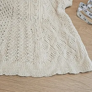 Anthropologie Knitted‎ & Knotted Cream Long Sleeve Alpaca Knit Sweater Dress - S thumbnail 7