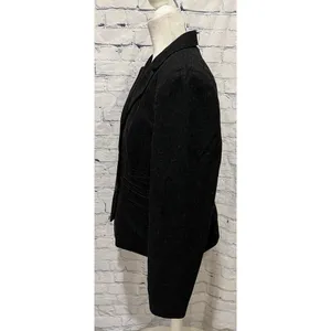 Harve Bernard Blazer Jacket Academia Workwear Professional Winter Gray Wool 16 thumbnail 3