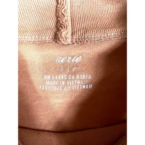 Aerie clay colored long sleeve‎ cropped top thumbnail 4