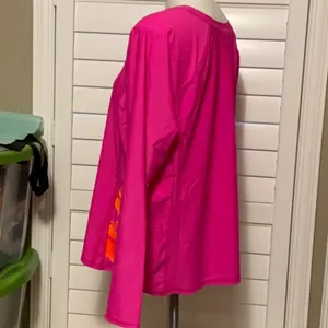 Old Navy Pink Long Sleeve Relaxed Tee thumbnail 5