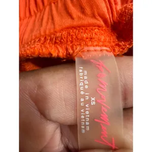 Free People Movement‎ Orange Athletic Shorts Flowy Sheer Overlay Size XS thumbnail 4