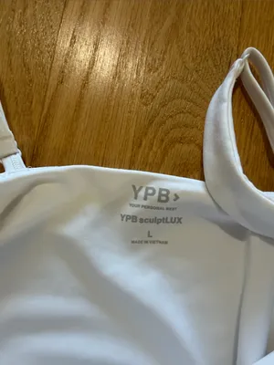 Abercrombie & Fitch YPB White sculptLUX Athletic Minidress Sz L thumbnail 2