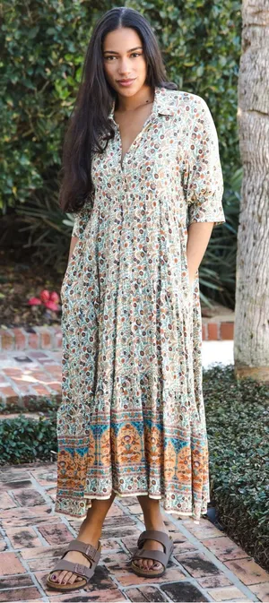 Natural Life Rebecca Midi Dress Size Small thumbnail 1