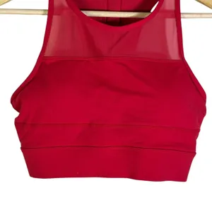 Zyia Active High Neck Mesh Racerback Sports Bra Red One More Rep Size M thumbnail 4
