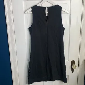 Juicy Couture Sleeveless Stud Embellished Black Shift Goth Punk Dress W-935 Sz M thumbnail 7