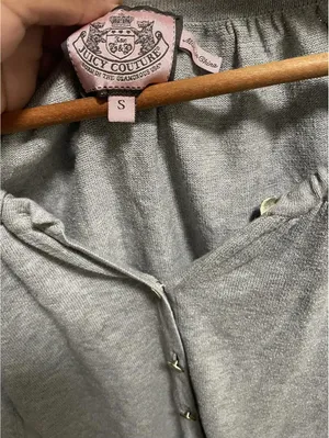 Juicy Couture Sweater Women S Gray Cardigan 3/4 Sleeve thumbnail 2
