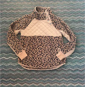 Abercrombie & Fitch Asymmetrical Snap Up Fleece Jacket thumbnail 6
