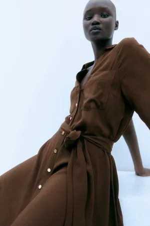 H&M Tie Belt Shirt Dress- Xsm- Nwt thumbnail 3