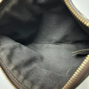 Burberry Haymarket Nova Check Pouch Coated Canvas Leather Trim Cosmetic Bag thumbnail 5