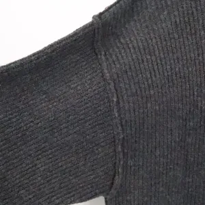 Aerie Oversized Ribbed Crewneck Sweater Womens Size XS Charcoal Grey Cozy Warm‎ thumbnail 4