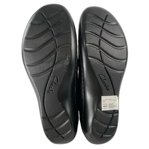 Clarks Ashland Women's Black Slip On Leather Loafer Bubble Flat Shoes Size 9.5 thumbnail 4