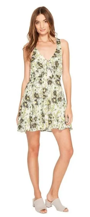 Bohemian Free People Washed Ashore Floral Summer Dress Size‎ XS Rayon thumbnail 1