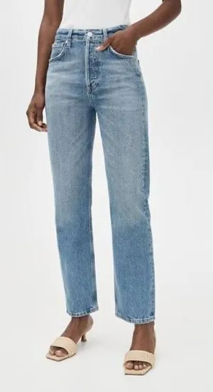 Agolde Nico High Waist Straight Leg Jeans Size 26 thumbnail 1