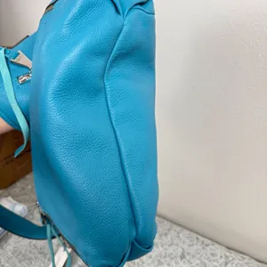 Aimee Kestenberg Auburn Hobo Pebbled Leather Bag Deep Sea Blue Turquoise NWT thumbnail 9