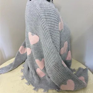No Boundaries Juniors' Chewed Conversational Sweater thumbnail 7