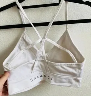 Balance Athletica Vitality White Sports Bra thumbnail 4
