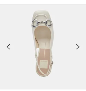 DV by Dolce Vita Melli Heels Ivory Crinkle Patent thumbnail 4