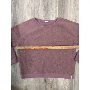 Patagonia Women's Shearling Crew Size Small‎ Crewneck Dusty Rose Sweatshirt thumbnail 6