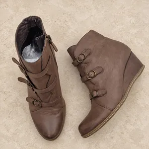 Franco Sarto brown ankle booties  thumbnail 2