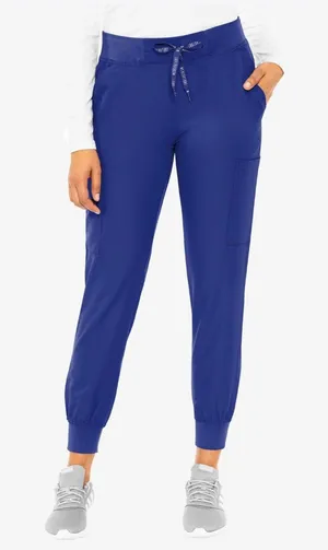 MedCouture Insight Women’s Cargo Jogger Scrub Pants Galaxy Blue thumbnail 2